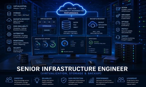 Senior Infrastructure Engineer (Virtualization, Storage & Backup)