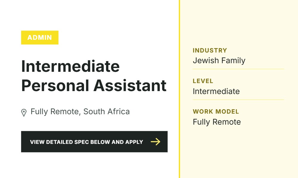 Administrative Assistant (Fully Remote - 3 hours daily)