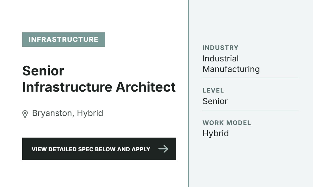 Infrastructure Architect (Virtualization, Storage & Backup)