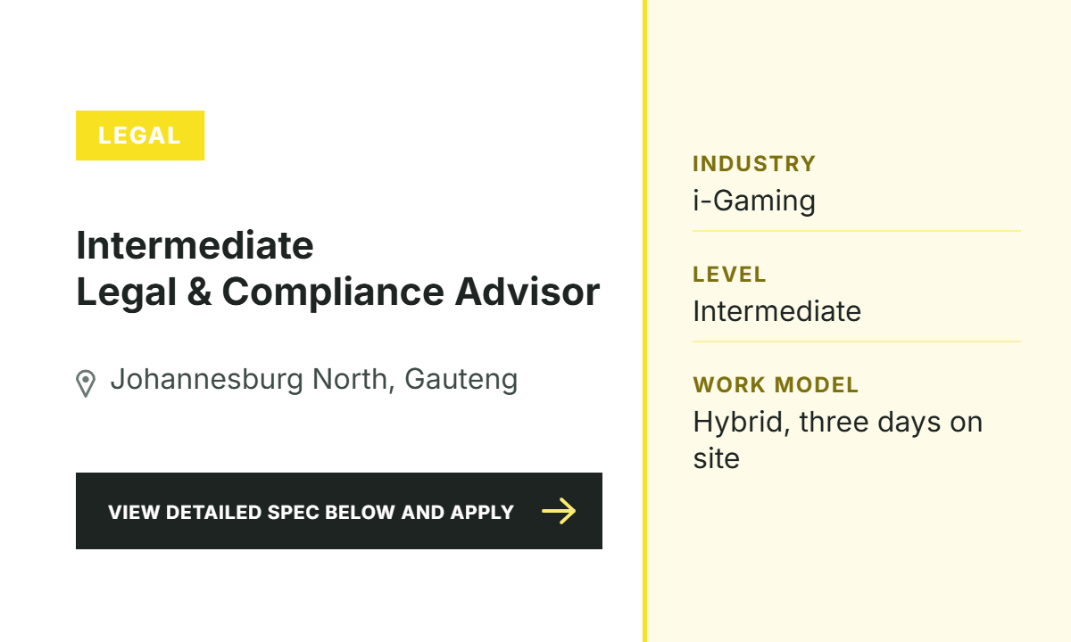 Legal & Compliance Advisor