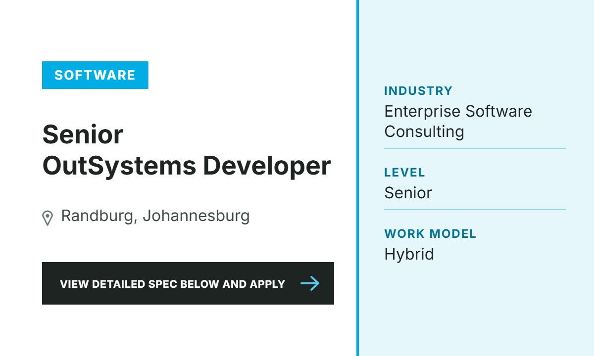 Senior OutSystems Developer