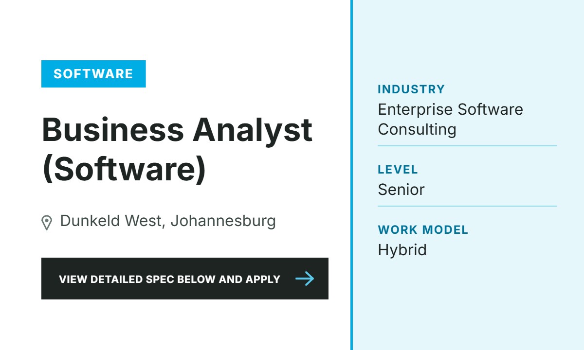 Business Analyst ( Software Projects)